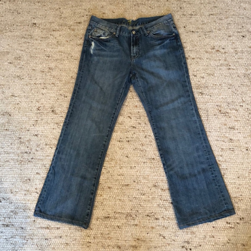 7 For All Mankind Flare Jeans, 31 waist, 27 length